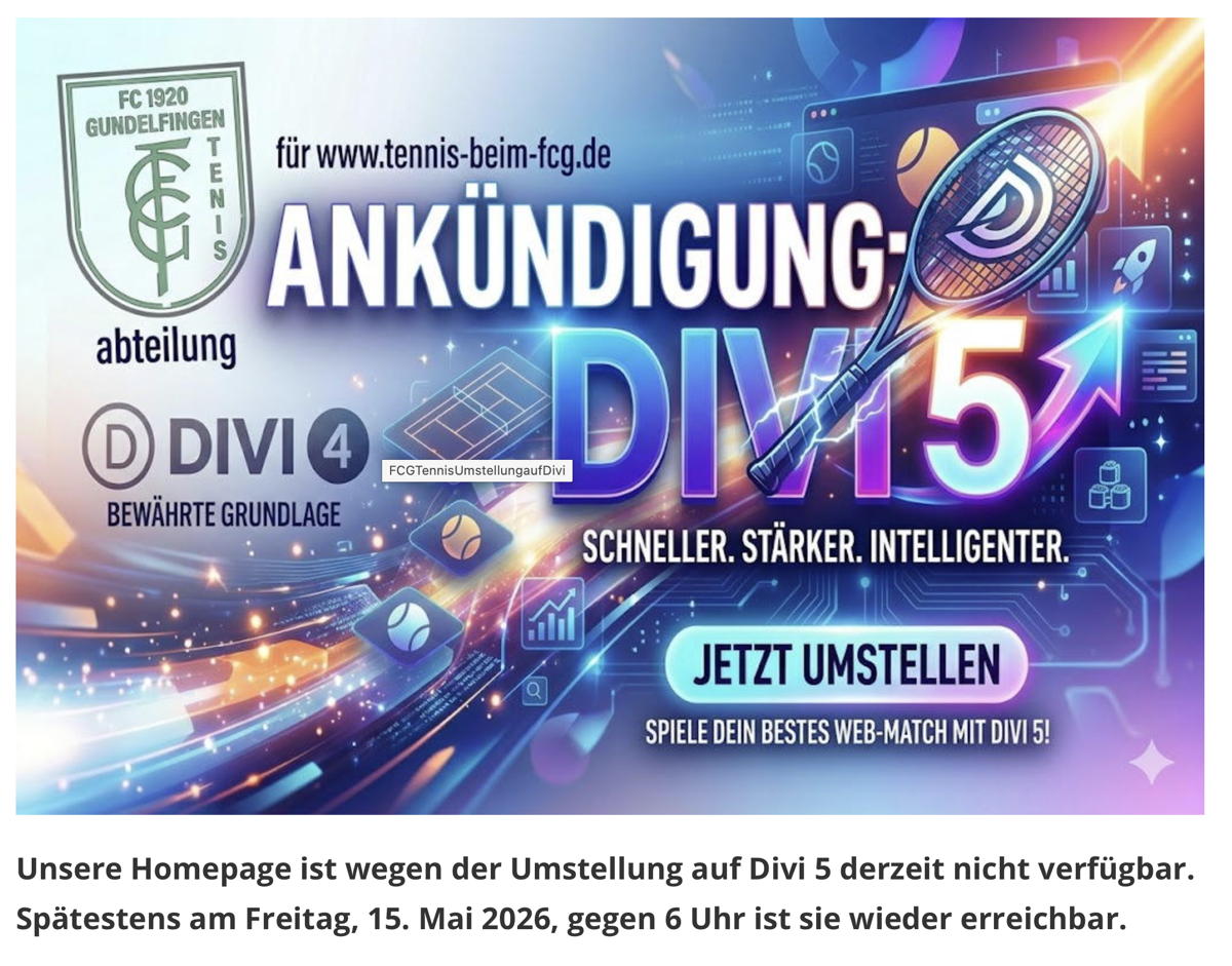 Divi 5 Wartungsmodus